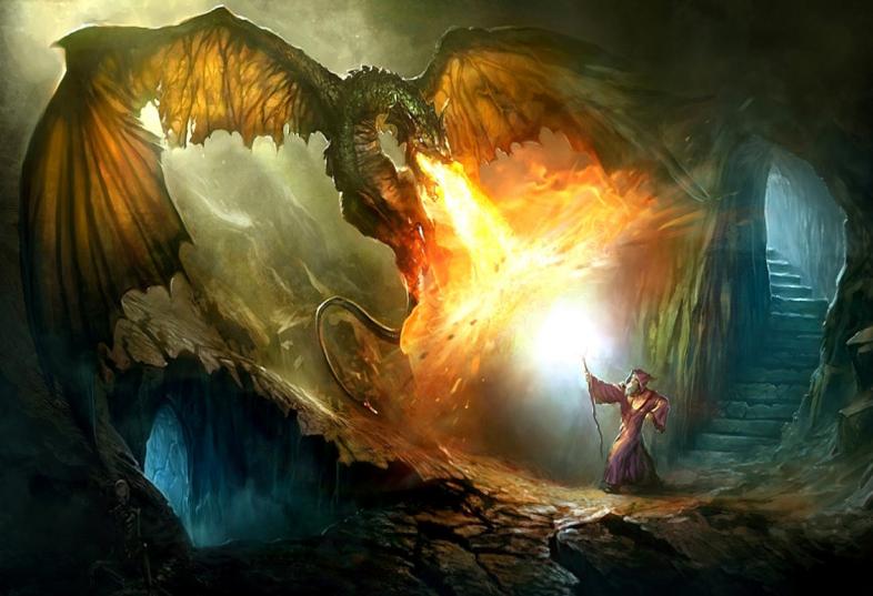 D&D Dungeons and Dragons fantasy art.