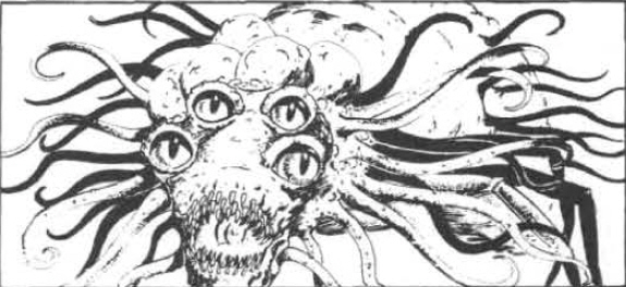 Brain Collector with 4 eyes and many tentacles.