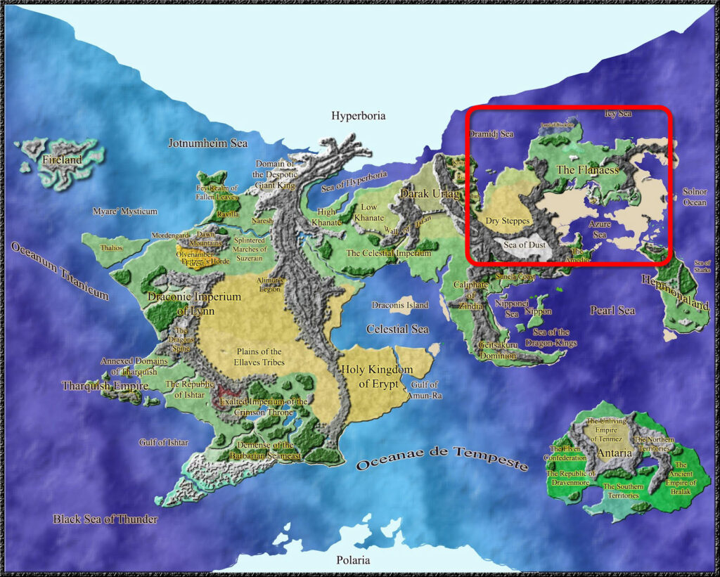 Map of Oerth Greyhawk