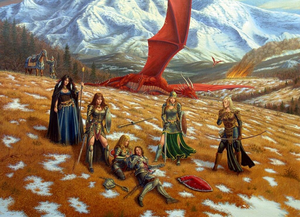 artwork of dragonlance