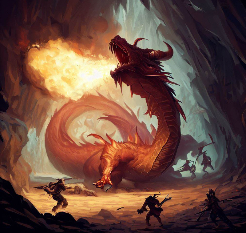 battling dragon fire