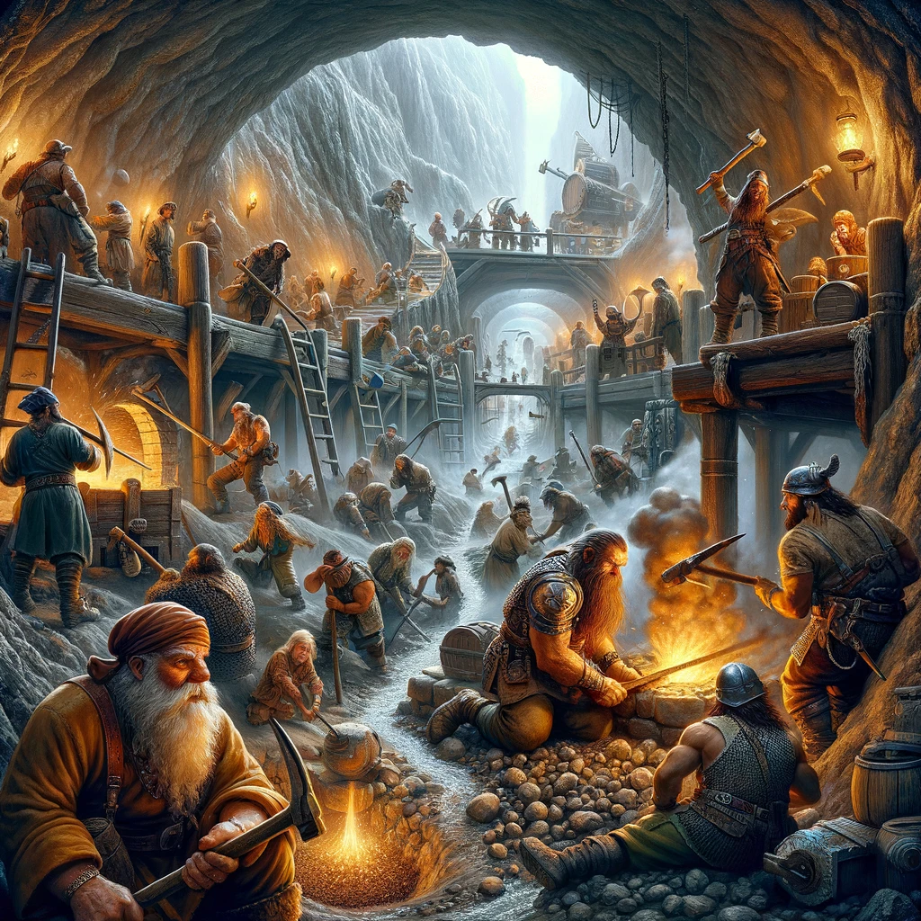 Fantasy mining operation