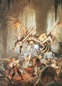 forgotten realms adventures dungeons & dragons 2nd edition 2e d&d bone dragon lightening
