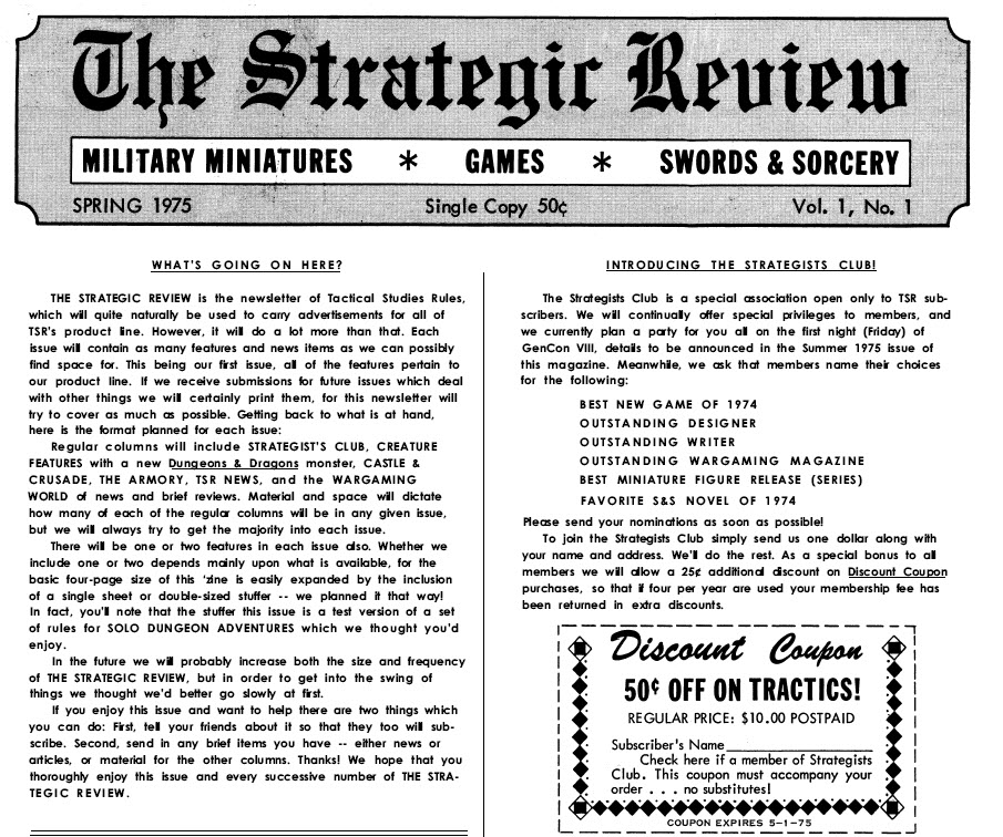 the strategic review