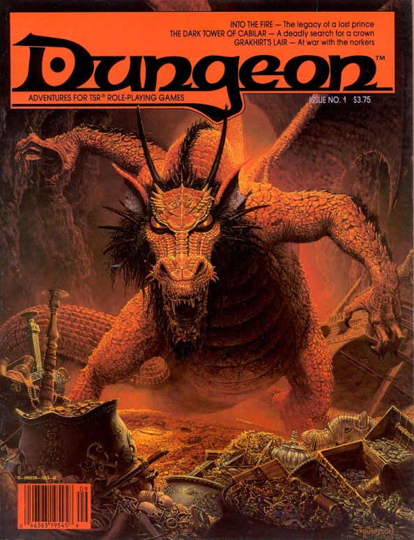 Dungeon Magazine No 1 cover